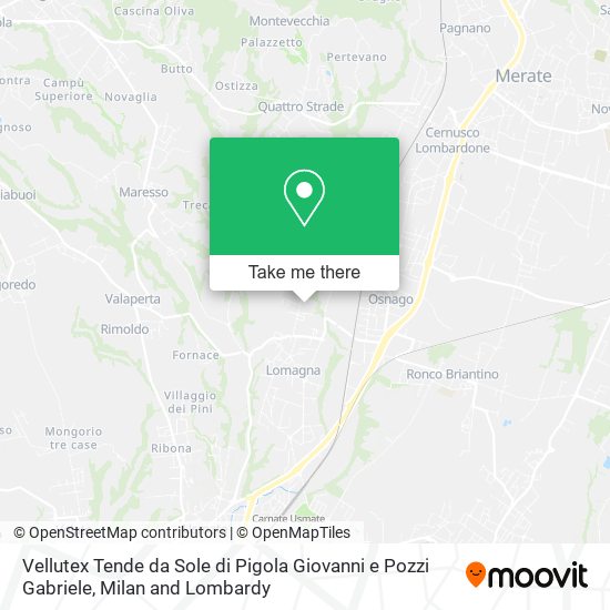 Vellutex Tende da Sole di Pigola Giovanni e Pozzi Gabriele map