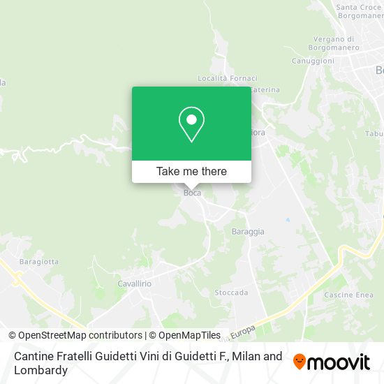 Cantine Fratelli Guidetti Vini di Guidetti F. map