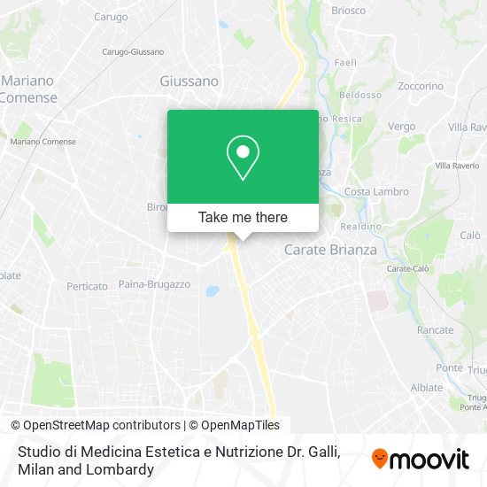 Studio di Medicina Estetica e Nutrizione Dr. Galli map