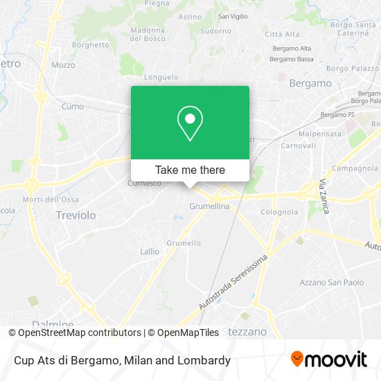 Cup Ats di Bergamo map