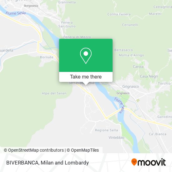 BIVERBANCA map