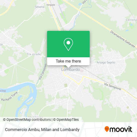 Commercio Ambu map