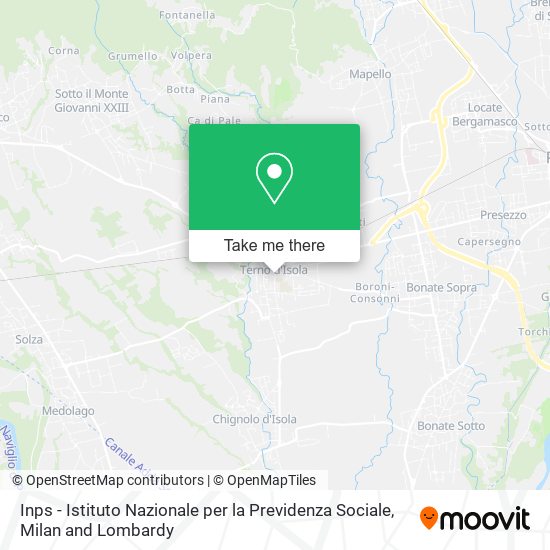 Inps - Istituto Nazionale per la Previdenza Sociale map