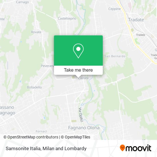 Samsonite Italia map