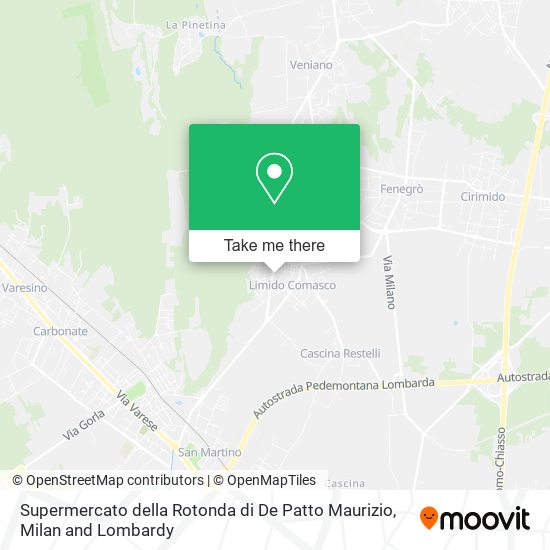 Supermercato della Rotonda di De Patto Maurizio map