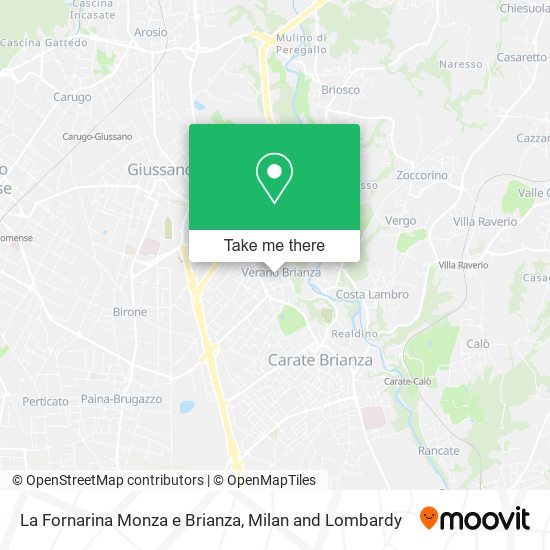 La Fornarina Monza e Brianza map