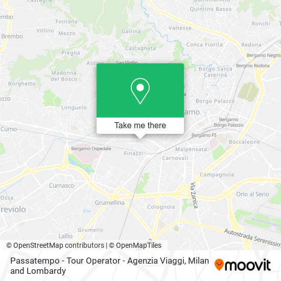 Passatempo - Tour Operator - Agenzia Viaggi map