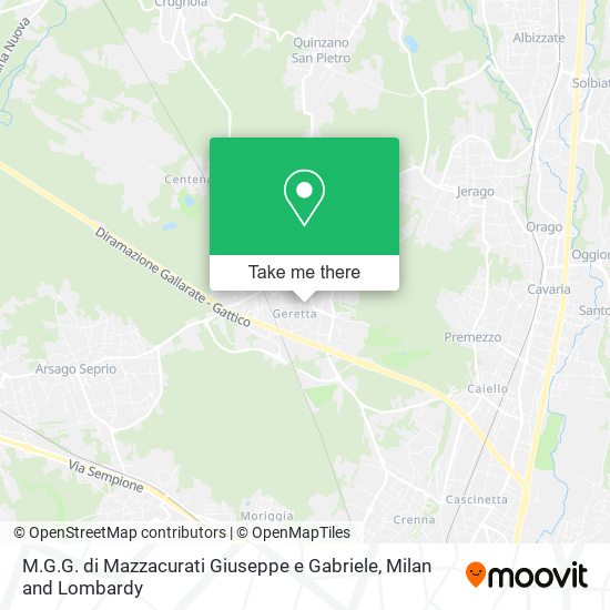 M.G.G. di Mazzacurati Giuseppe e Gabriele map