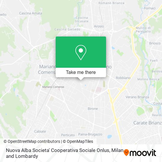 Nuova Alba Societa' Cooperativa Sociale Onlus map