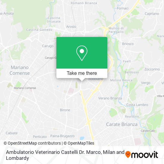 Ambulatorio Veterinario Castelli Dr. Marco map