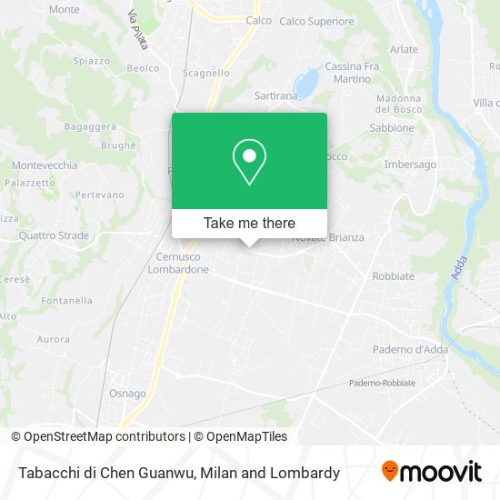 Tabacchi di Chen Guanwu map