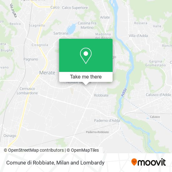 Comune di Robbiate map