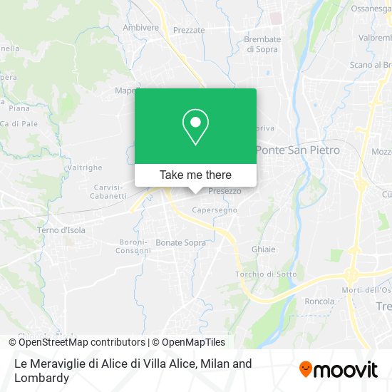 Le Meraviglie di Alice di Villa Alice map