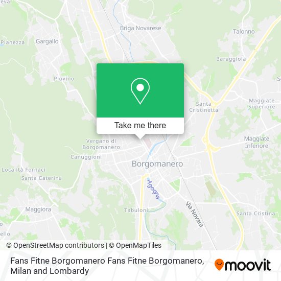 Fans Fitne Borgomanero Fans Fitne Borgomanero map