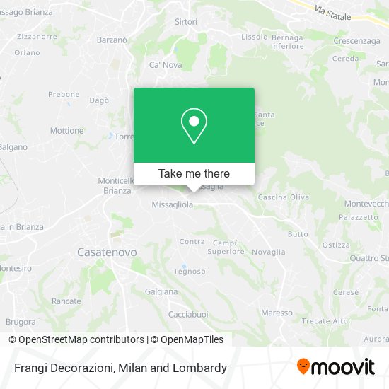 Frangi Decorazioni map