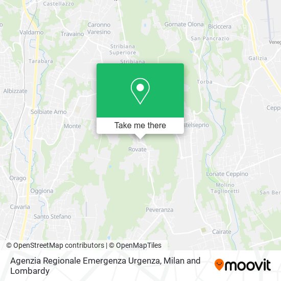 Agenzia Regionale Emergenza Urgenza map