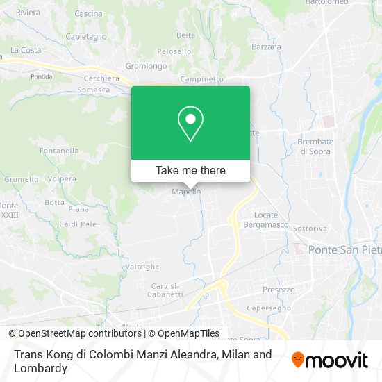 Trans Kong di Colombi Manzi Aleandra map
