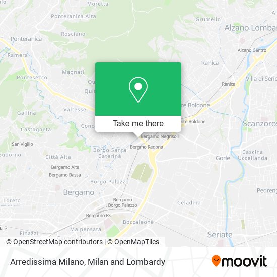 Arredissima Milano map