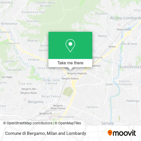 Comune di Bergamo map