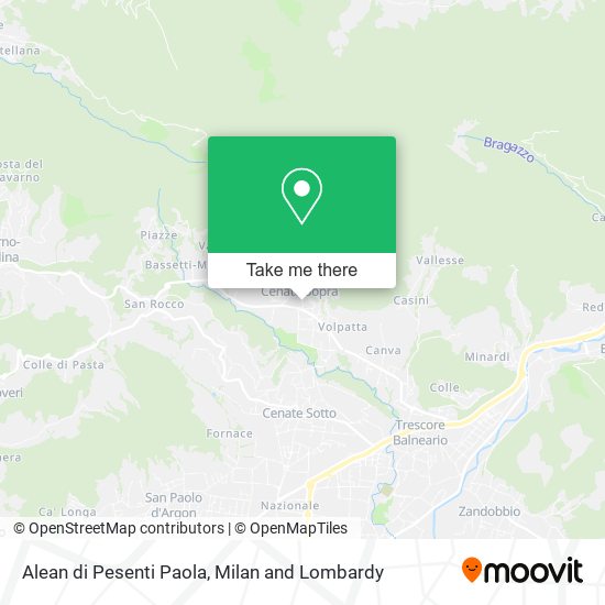 Alean di Pesenti Paola map