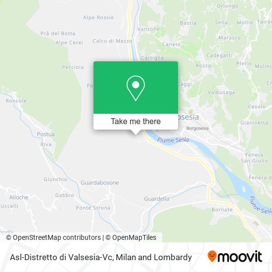 Asl-Distretto di Valsesia-Vc map