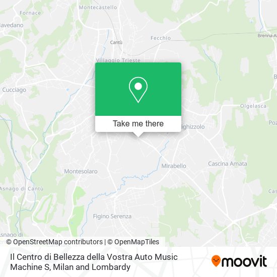 Il Centro di Bellezza della Vostra Auto Music Machine S map