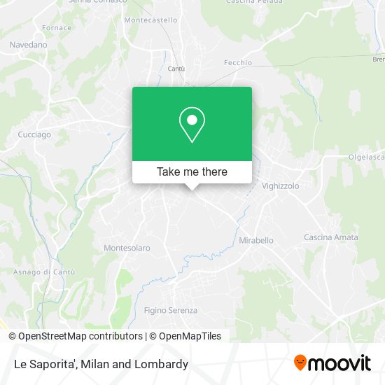 Le Saporita' map