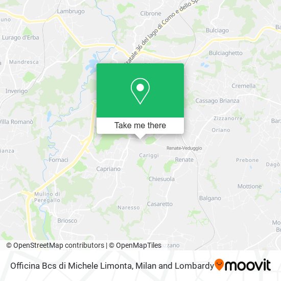 Officina Bcs di Michele Limonta map