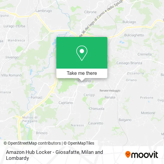 Amazon Hub Locker - Giosafatte map