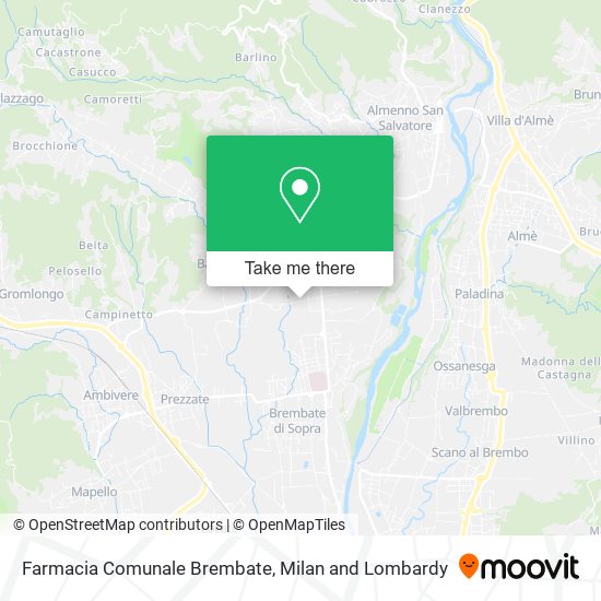 Farmacia Comunale Brembate map