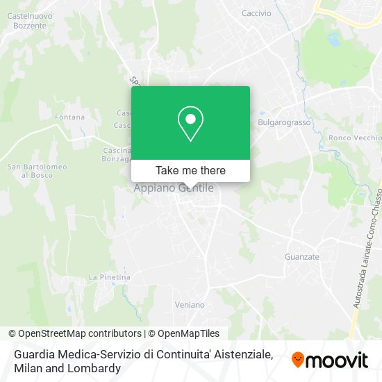 Guardia Medica-Servizio di Continuita' Aistenziale map