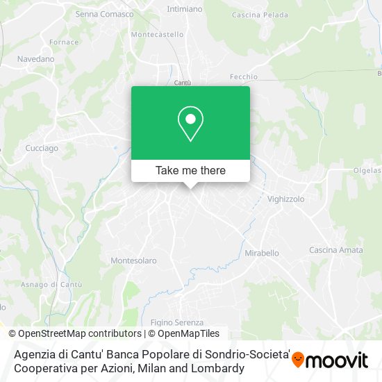 Agenzia di Cantu' Banca Popolare di Sondrio-Societa' Cooperativa per Azioni map