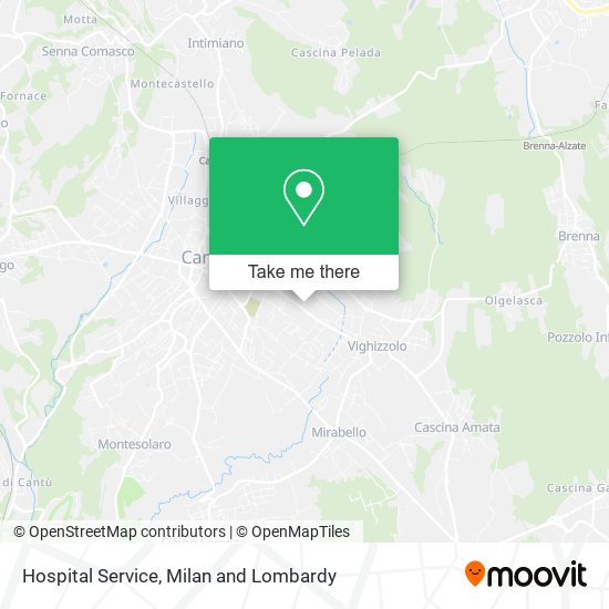 Hospital Service map
