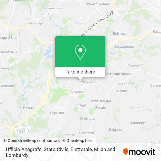 Ufficio Anagrafe, Stato Civile, Elettorale map