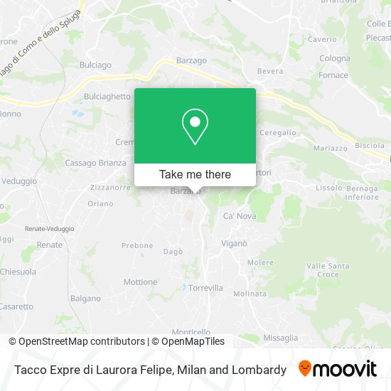 Tacco Expre di Laurora Felipe map