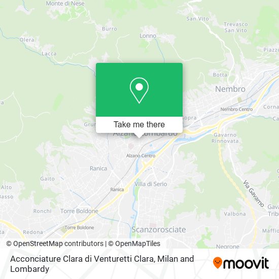 Acconciature Clara di Venturetti Clara map