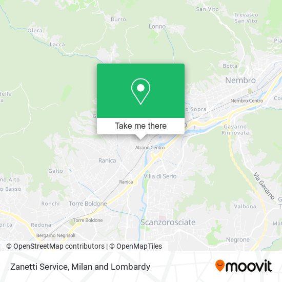Zanetti Service map