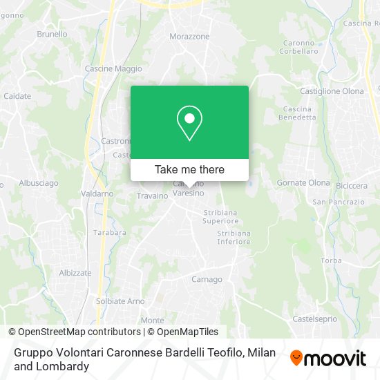 Gruppo Volontari Caronnese Bardelli Teofilo map