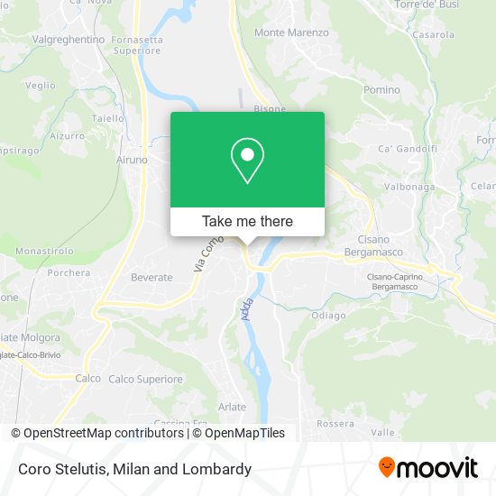 Coro Stelutis map