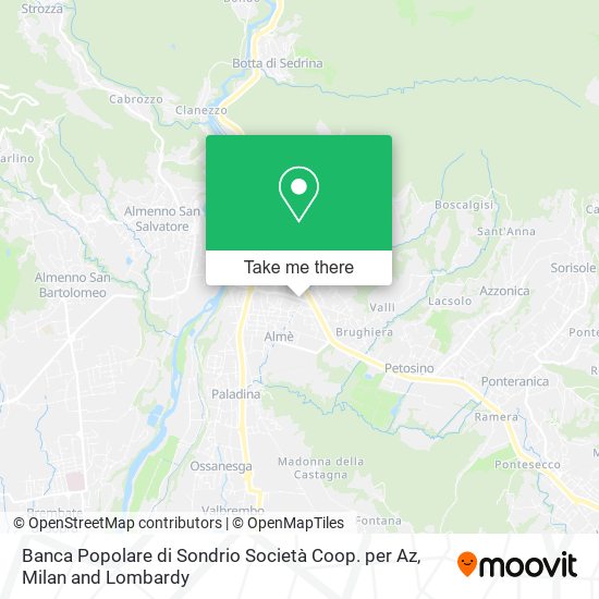 Banca Popolare di Sondrio Società Coop. per Az map