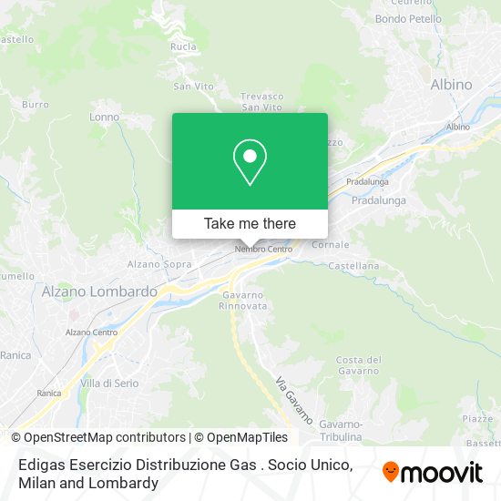 Edigas Esercizio Distribuzione Gas . Socio Unico map
