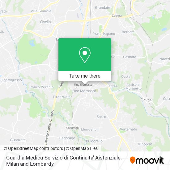 Guardia Medica-Servizio di Continuita' Aistenziale map