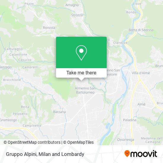 Gruppo Alpini map