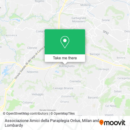 Associazione Amici della Paraplegia Onlus map