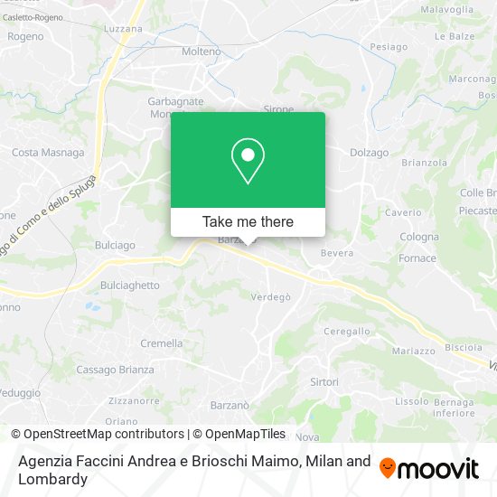 Agenzia Faccini Andrea e Brioschi Maimo map