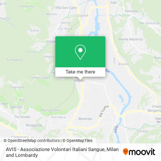 AVIS - Associazione Volontari Italiani Sangue map