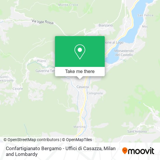 Confartigianato Bergamo - Uffici di Casazza map