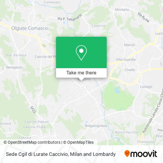 Sede Cgil di Lurate Caccivio map