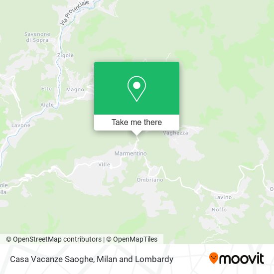 Casa Vacanze Saoghe map