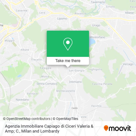 Agenzia Immobiliare Capiago di Ciceri Valeria & Amp; C. map